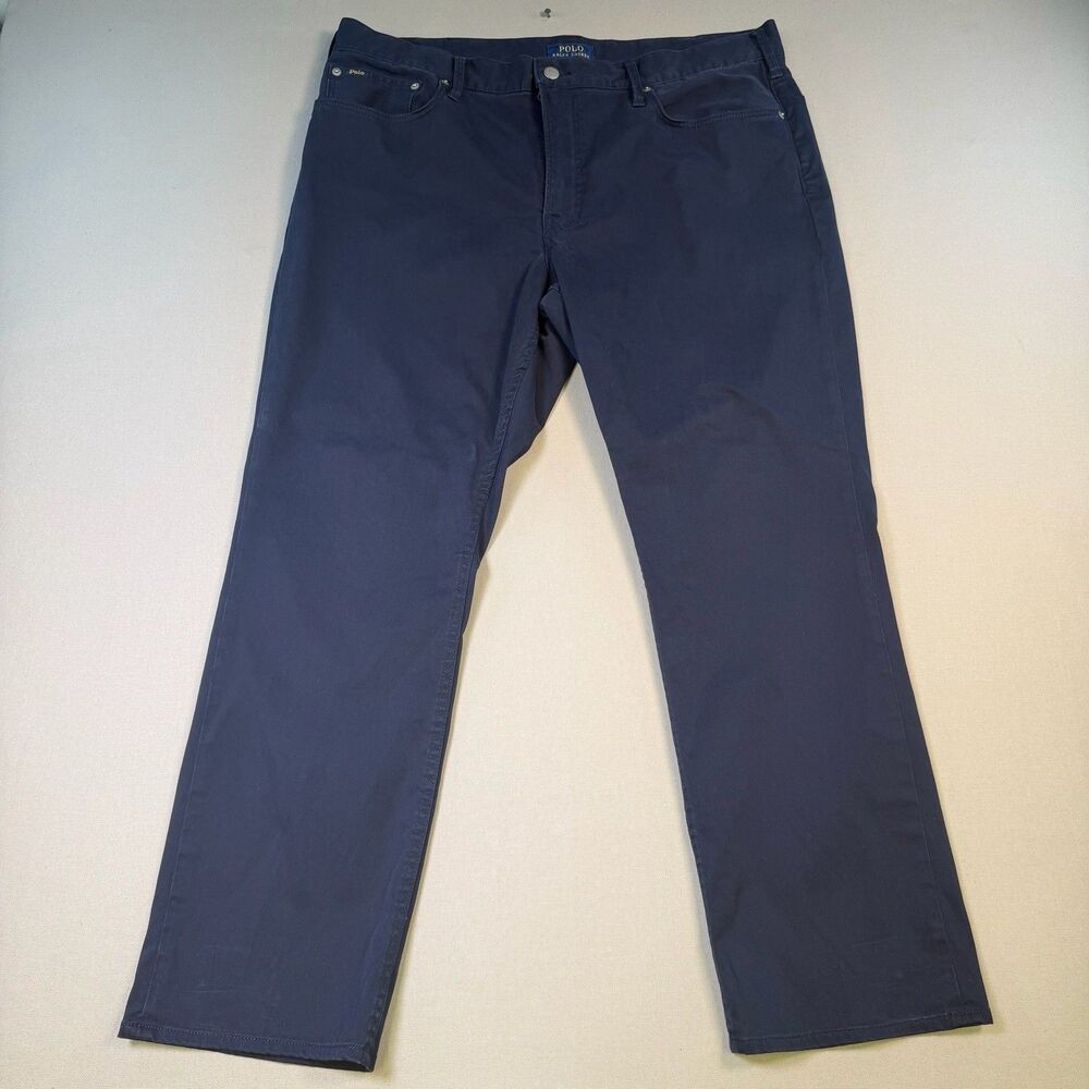 Polo Ralph Lauren Polo Chino Pants Mens 38x30 Blue Stretch Straight Fit